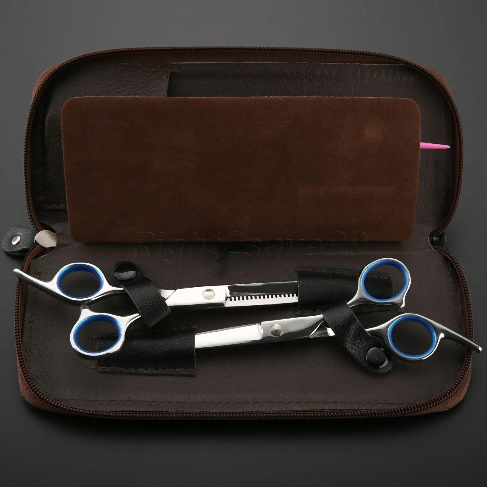 Чехол для парикмахерской из ПУ кожи 2 шт.|scissor bag|leather scissor casesbag barber |