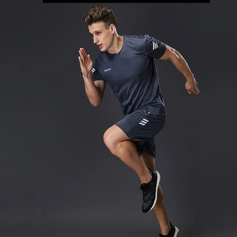 

BINTUOSHI Soccer jersey and Men's Sports Suit Quick-drying Running Suit Clothes Sports Jogging Training Gym Fitness Sportswear