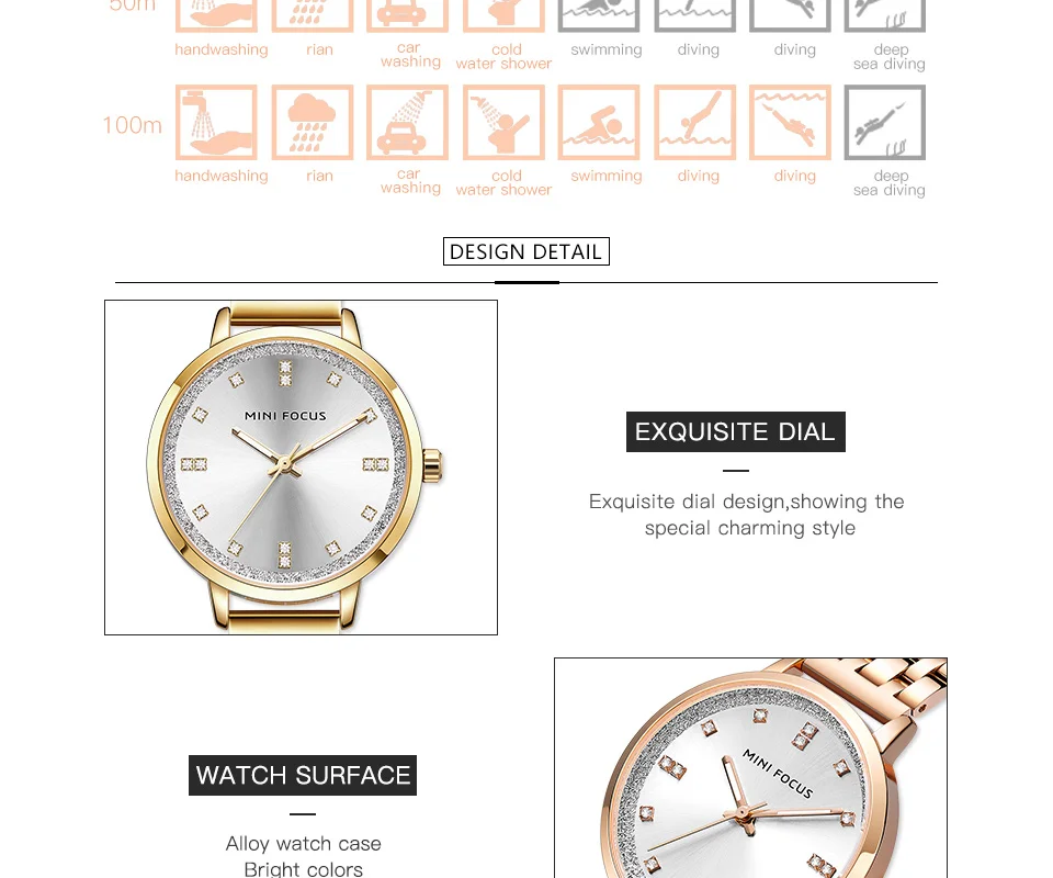 Мини фокус женские часы водонепроницаемые женские часы для женщин Роскошные модные повседневные женские кварцевые наручные часы Relogio Feminino