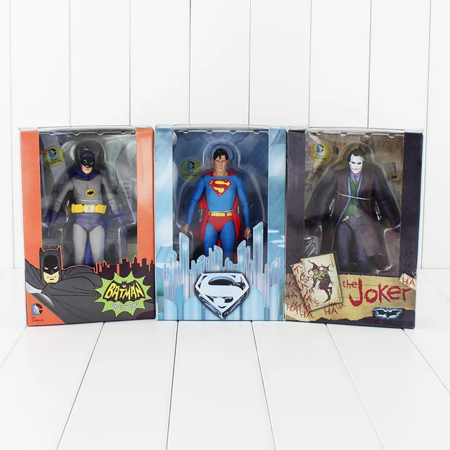 Best Offers 17cm NECA Action Figure Superman Batman Joker With Darts Knife Weapon Classic TV Series Collectible Model Toy Dolls Best Offers 17cm NECA Action Figure Superman Batman Joker With Darts Knife Weapon Classic TV Series Collectible Model Toy Dolls
