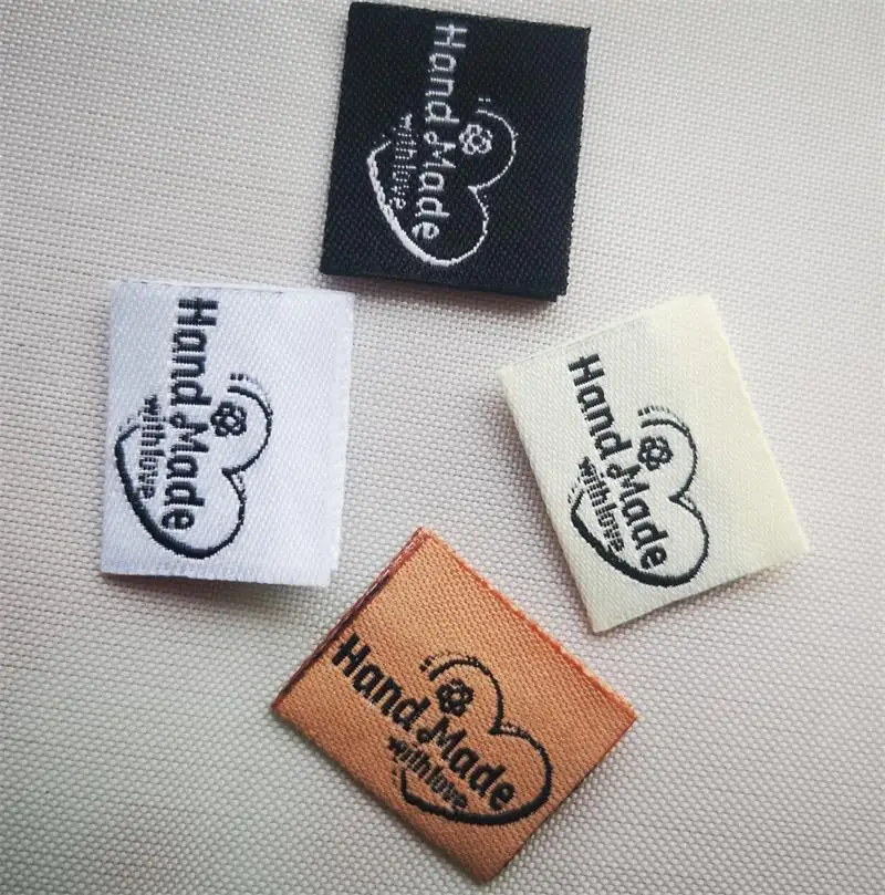 

200 handmade labels in stock/clothing labels/clothing customized labels/tags/garment printed tags/Retro label