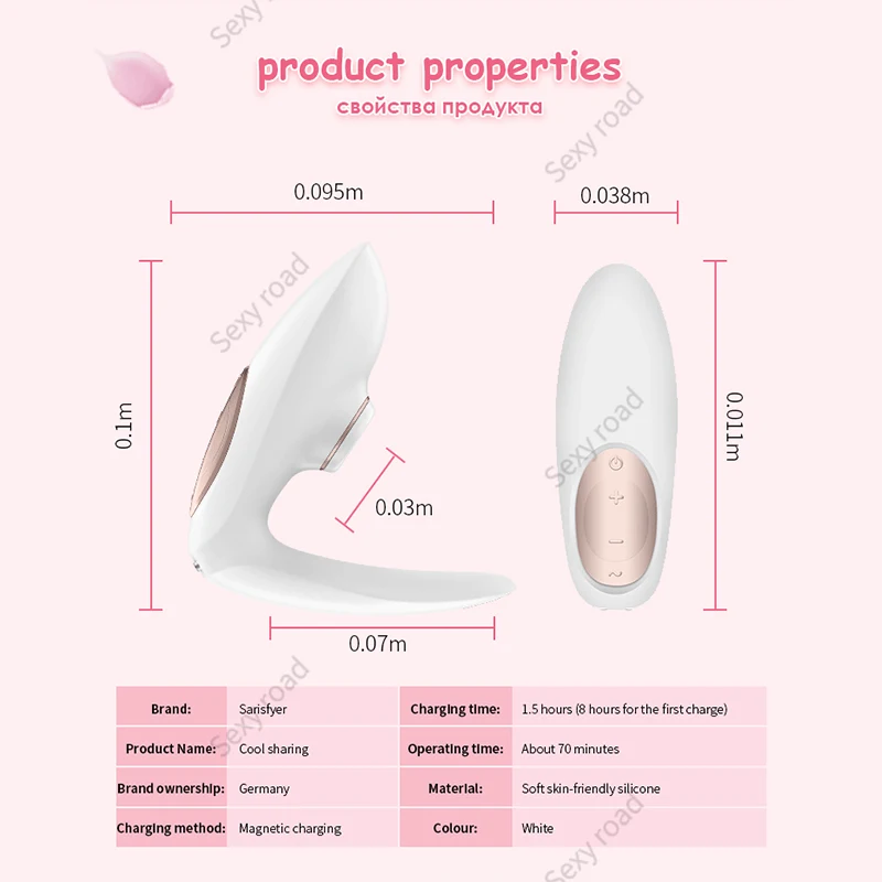 GER satisfyer Pro4 парные сосущие Вибраторы G spot силиконовый виброфаллоимитатор для