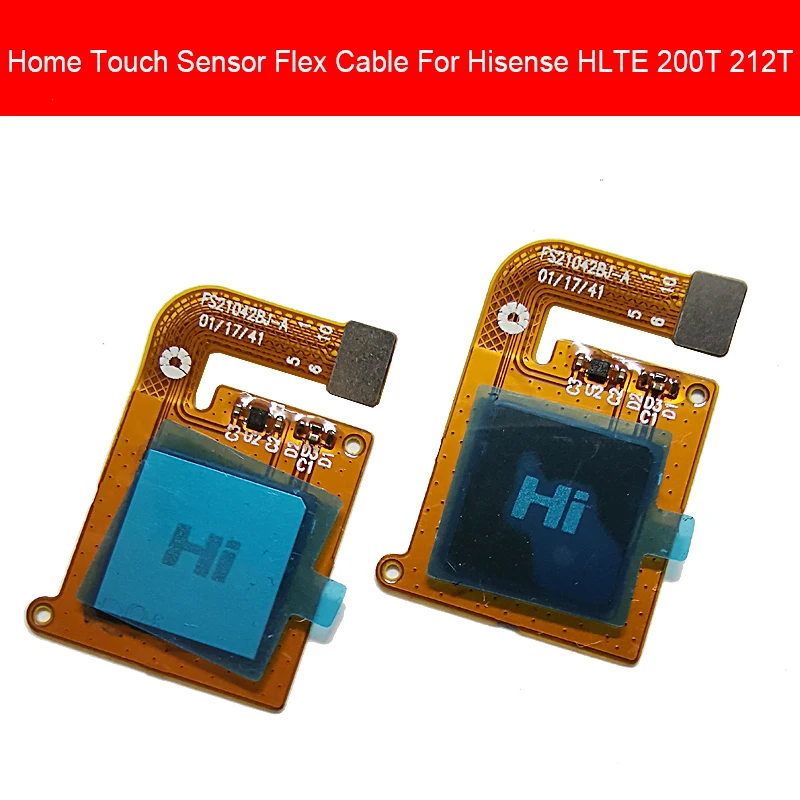 

Датчик отпечатков пальцев кнопка домой гибкий кабель для Hisense HLTE 200T 212T Меню Кнопка возврата сенсорный ID сенсор Flex Лента Замена