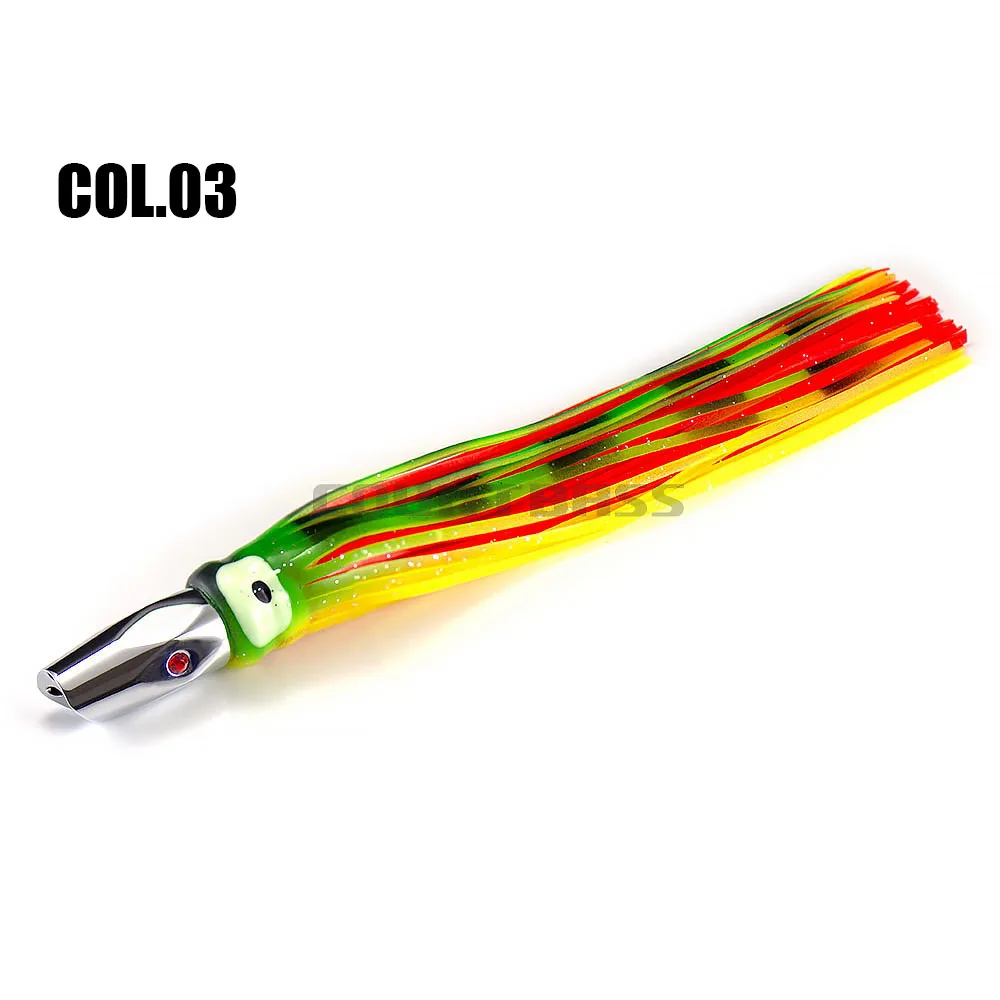 1pc Countbass Bullet Head Trolling Lure 7.3oz Diamond Jet Head