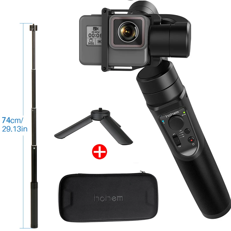 for GoPro Gimbal Hohem iSteady Pro 3-Axis Handheld Stabilizer Time-Lapse Tracking for Gopro Hero 6/5/4 Yi Cam 4K Sony RX0 Action