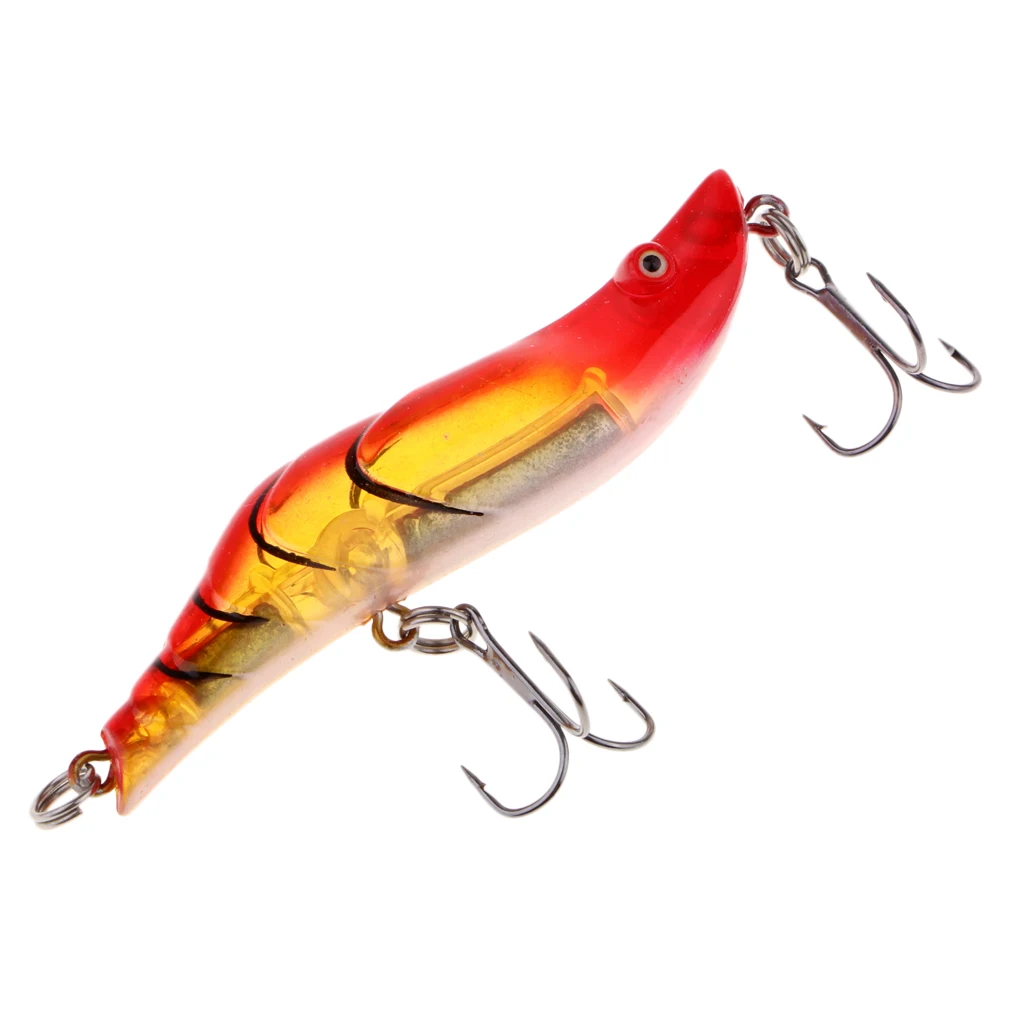 Perfeclan Fishing Lure Shrimp Lure Squid 8cm/15g Hard Jig Baits Swing Shrimp Squid Lure Squid Jigs Fishing Lures
