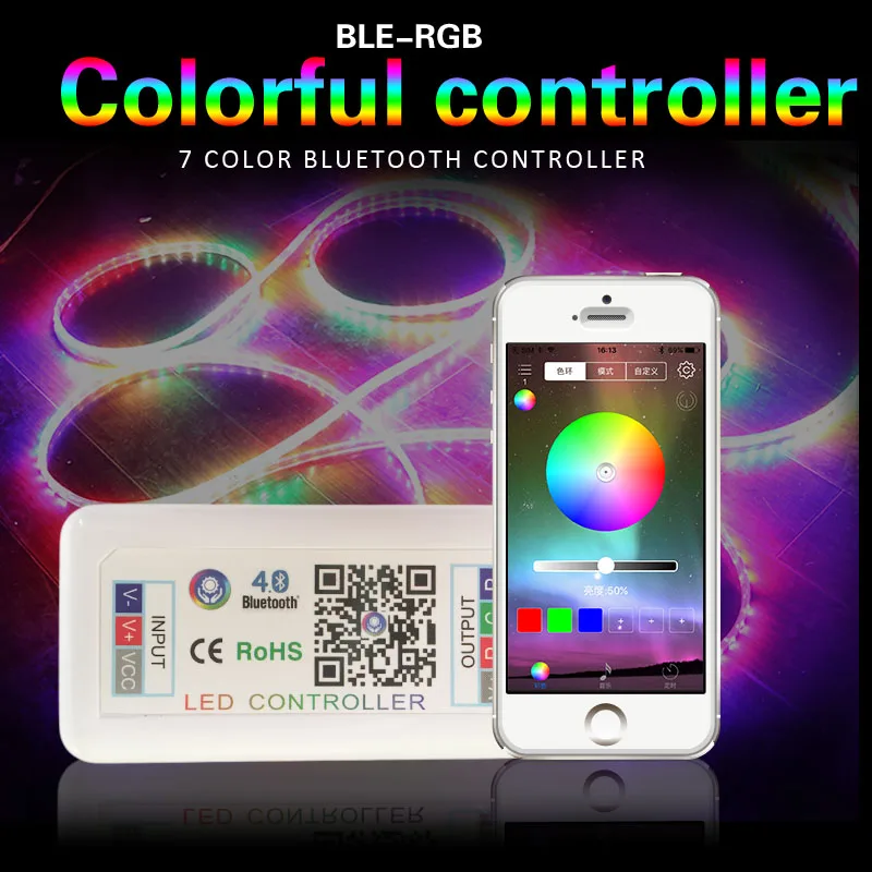 

LED Controller For Led Strip 5050 RGB Controller 4 Pin DC 12V 24V Bluetooth RGB Controller Music Remote Control For Led Lighting