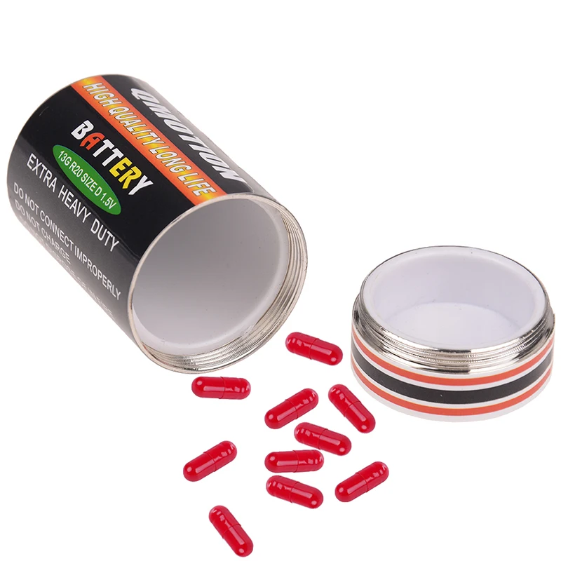 

Battery Secret Stash Pill Hidden Box Case Tablet Pill Medicine Box Holder Storage Organizer Container Case Pill Box Splitters
