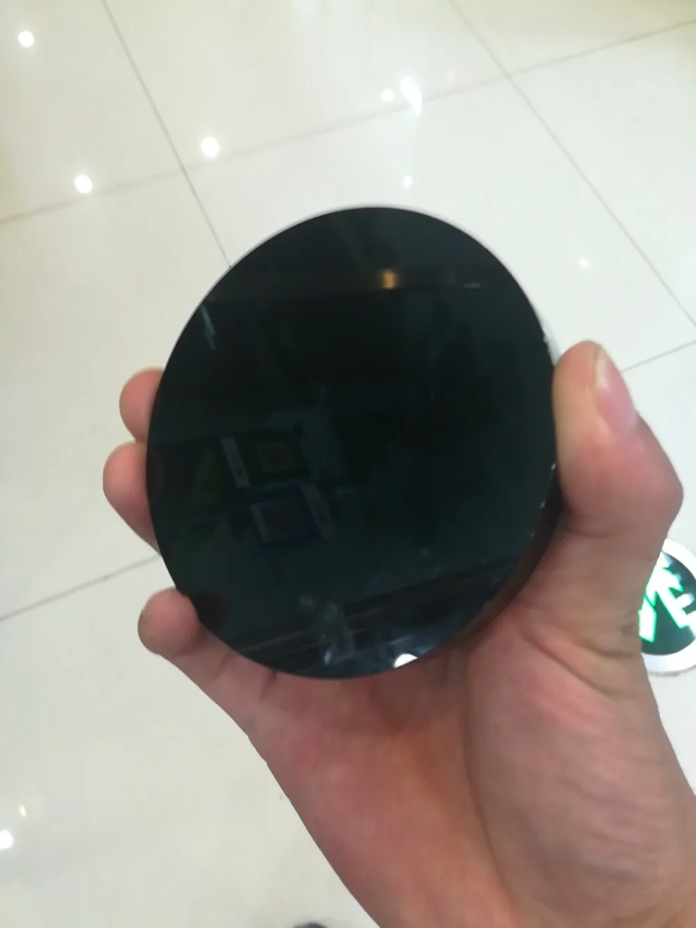 Новое поступление высокое качество натуральный черный обсидиан камень круг диск круглая пластина фэншуй зеркало для дома и офиса Декор