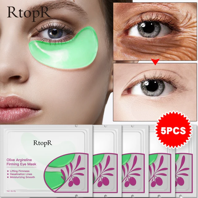 Eye Mask Skin Care 60PCS Black Pearl Gel Mask Collagen Crystal Eye Mask