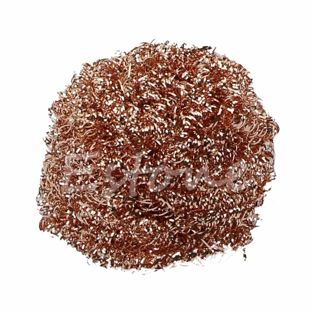 Soldering Solder Iron Tip Cleaner Brass Cleaning Wire Sponge Ball 5pcs//Lot