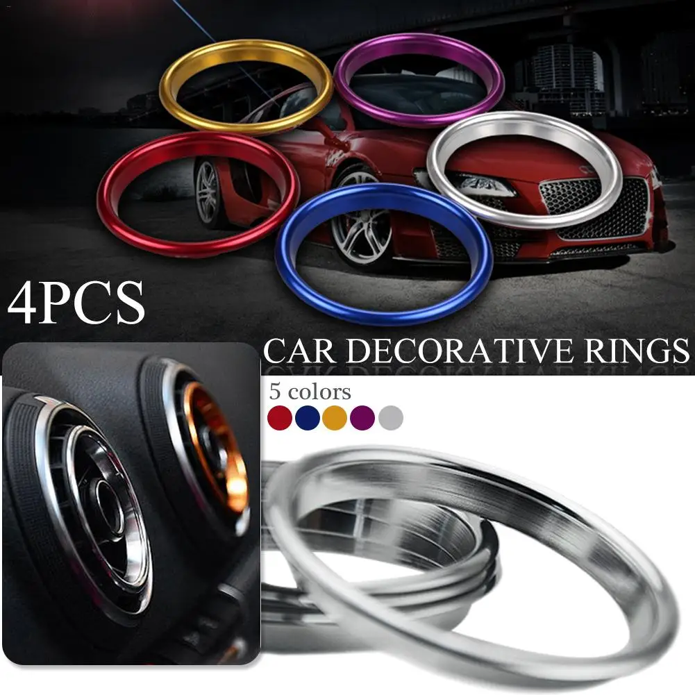 Aire acondicionado de salida de aire anillos brillantes coche decorativo anillos Interior decoración brillante tira accesorios para Audi A3 Aire acondicionado de salida de aire anillos brillantes coche decorativo anillos Interior decoración brillante tira accesorios para Audi A3