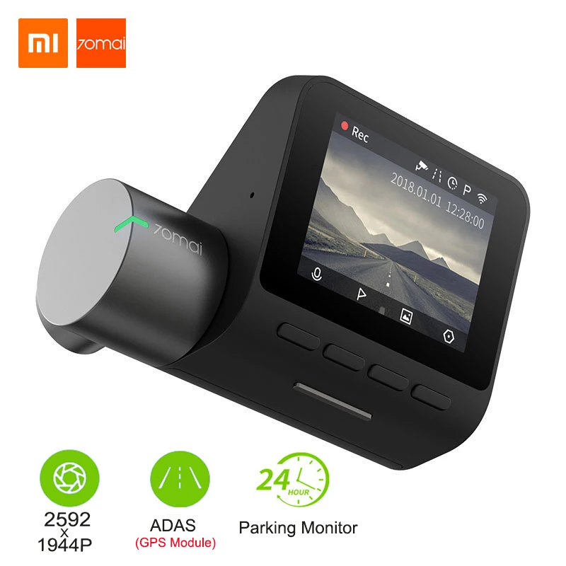 Xiaomi 70Mai Dash Cam Pro 1944 P Автомобильный dvr камера Wifi Английский Голосовое управление 24 H