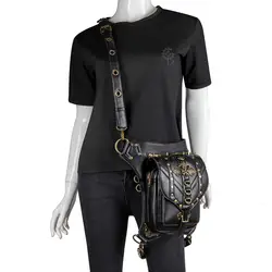 Стимпанк готический уличный стиль сумка для мотоцикла на ногу модный дизайн Поясная Сумка многофункциональная сумка на плечо дорожная