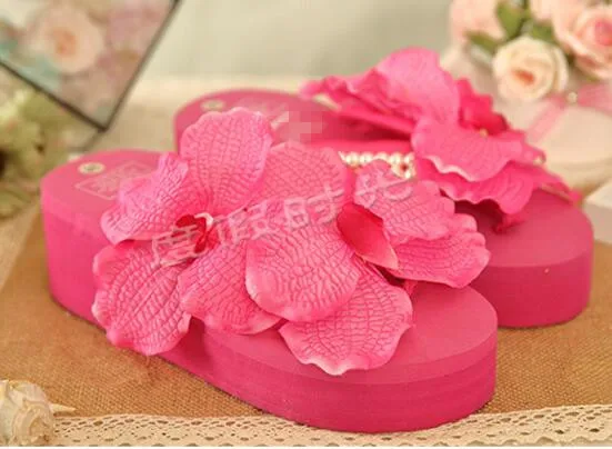 Beach Flat Rubber Sandals Flip Flops Women Shoes Free Shipping HAHA FLOWER | Обувь