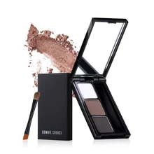

BONNIE CHOICE 3 Colors Combination Eye Brow Powder Professional Waterproof Makeup Eyebrow Enhancer With Brush Mirror Box