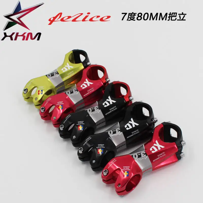 Aluminium MTB Mountain Road Bike handlebar stems Bicycle 7° bar Stem 31.8*80mm