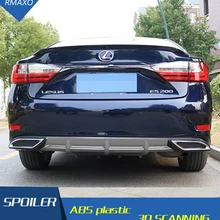 Для lexus ES250 Задний Спойлер ABS задний бампер диффузор защитные бамперы для lexus ES250 ES300 после хромированный край задний спойлер