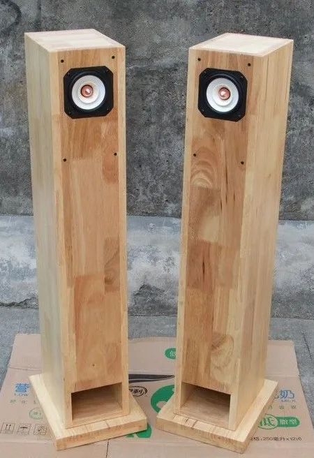 Custom Solid Wood Cabinet Column 45 6 5 8 Inch Full Range Speakers