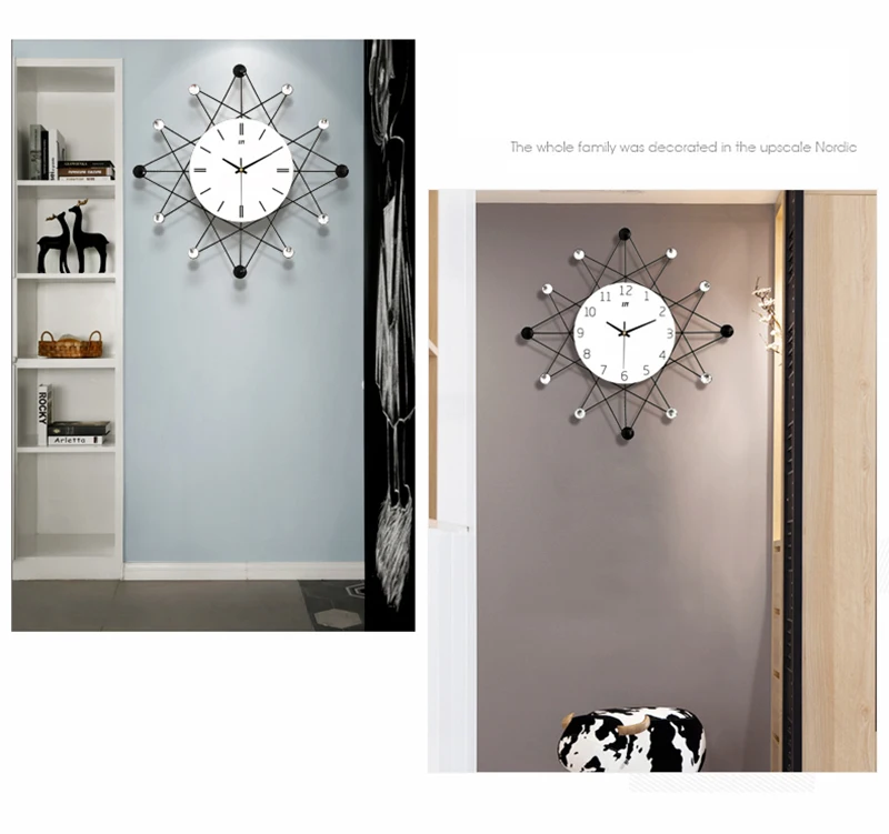 barber pole clock home 3d clock wall (9)