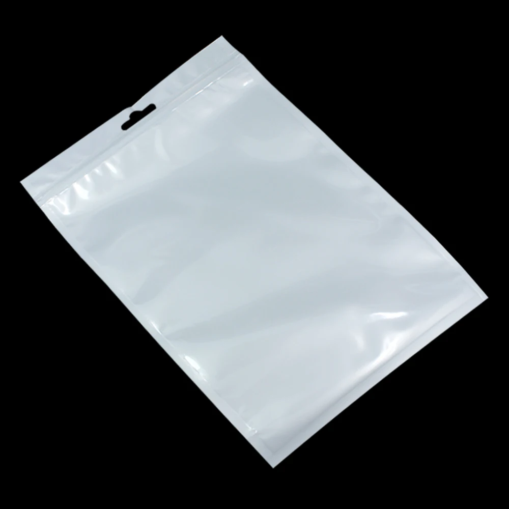 18*26cm White / Clear Tablet Pad Case Plastic Event Packaging Poly Bag
