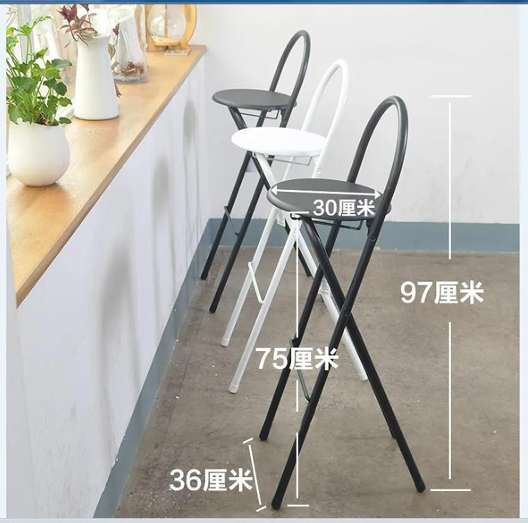 15%Folding chair bar high chair stool home backrest chair simple portable thickening adult living room chair 15%Folding chair bar high chair stool home backrest chair simple portable thickening adult living room chair