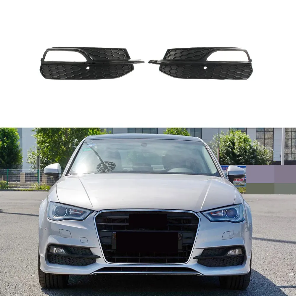 

Left Right Front Bumper Lower Fog Light Grille Fit For AUDI S3 A3 S-Line