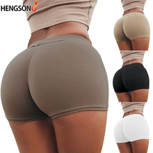 Женские шорты для тренировок и упражнений, обтягивающие эластичные женские шорты для фитнеса, 5 цветов, KH825895