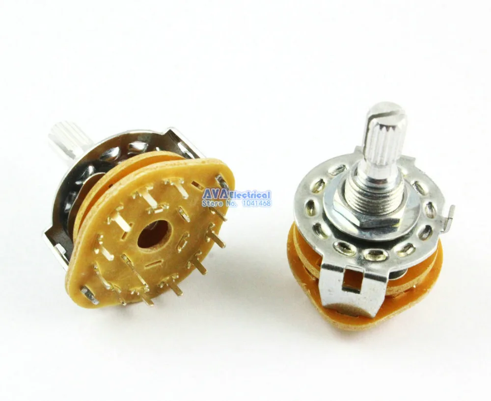1PC Rotary Switch Potentiometer 1 Pole 11 Position for Guitar effect/Audio 1P11T 