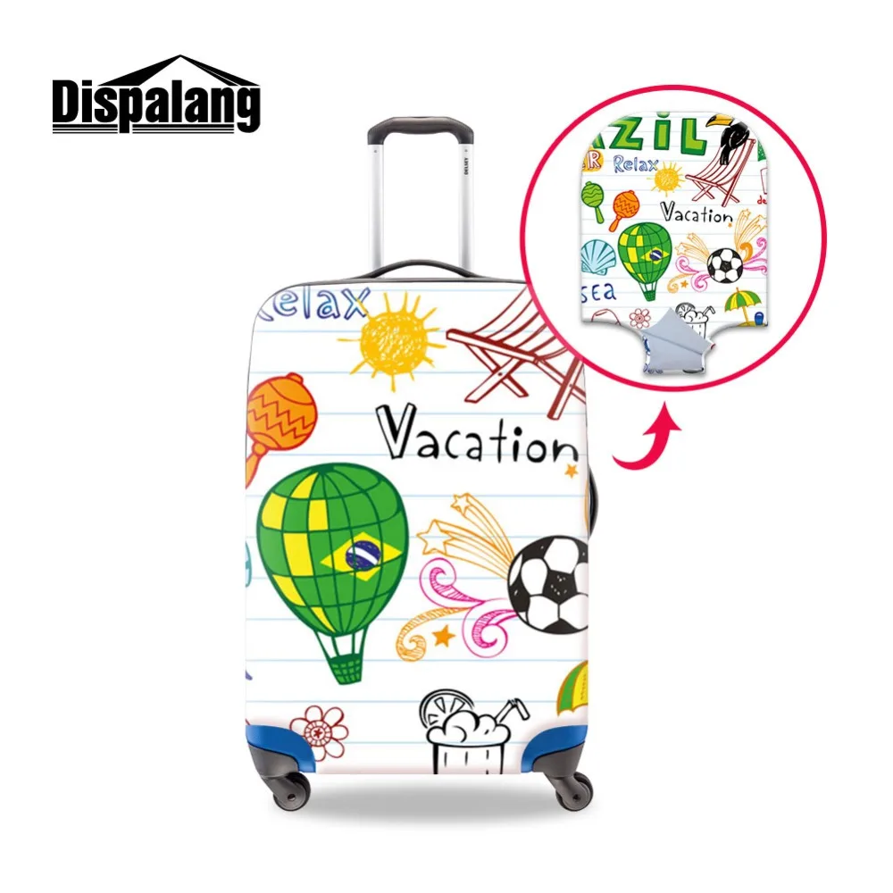 

Design Summer Landscape Image Logo on Trolley Suitcase Protective Covers for Travel Women's Tour Gifts Stretch Fabric Prints