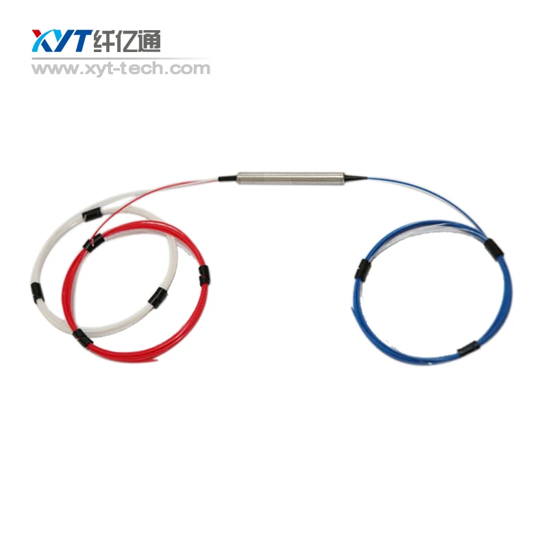 

1*2 1550nm slow axis dual stage bare fiber 0.5m without connector high isolation Polarization Maintaining Optical Circulator