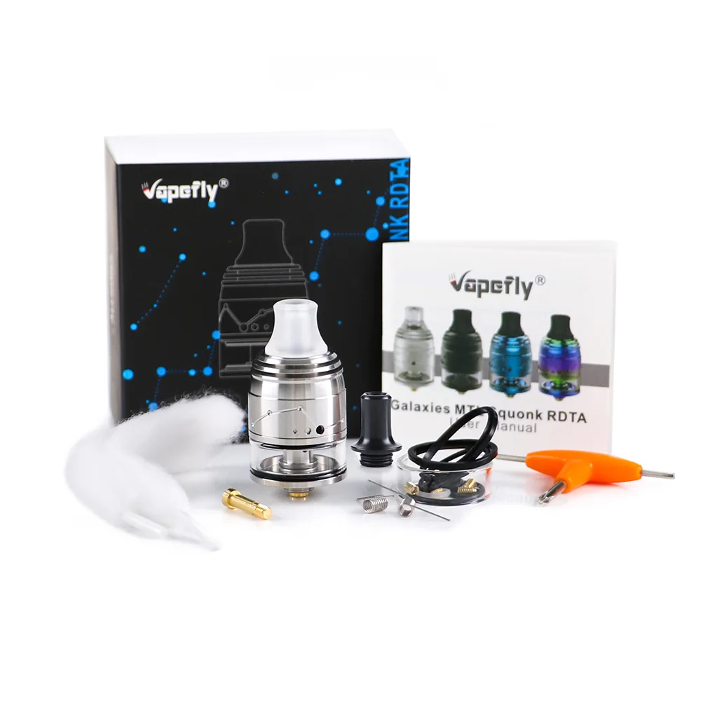 Оригинальные Vapefly Galaxies MTL Squonk RDTA 2 мл емкость 22 мм верхнее наполнение/Нижнее