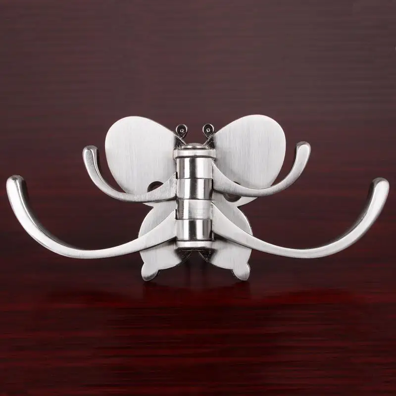Wall decoration Can be rotated Thickened butterfly hooksPersonalized Clothes Hook Wall Coat Hooks Door Hangers Home Decoration