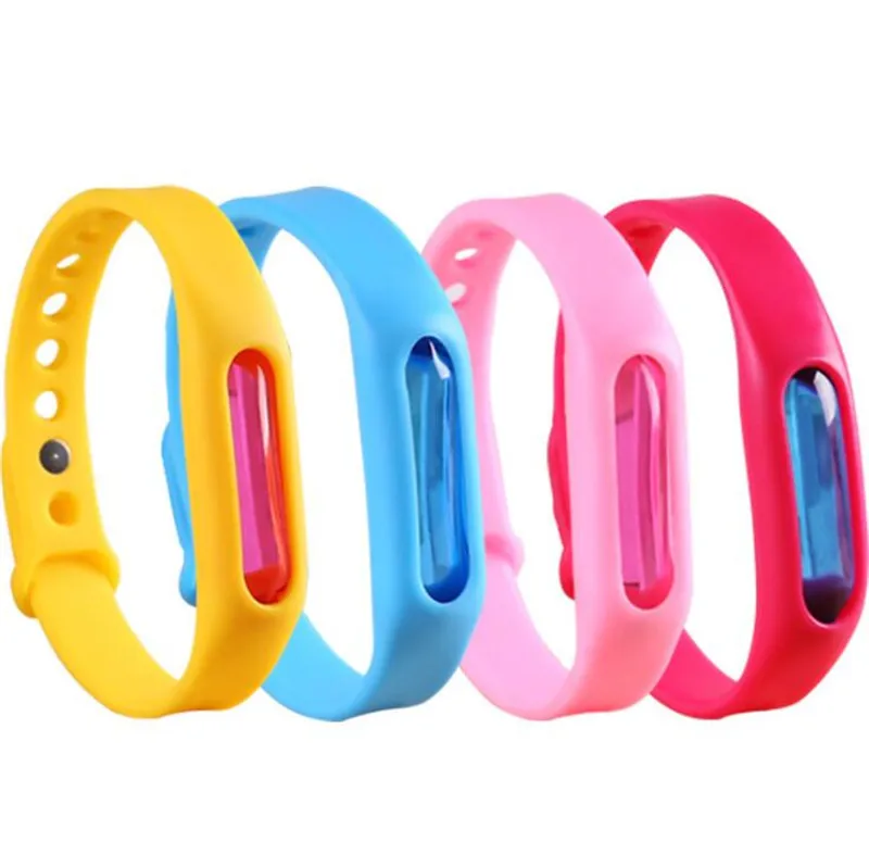 Colorful Environmental Protection Silicone Wristband Summer Mosquito Repellent Bracelet Anti-mosquito Band Safe for Children