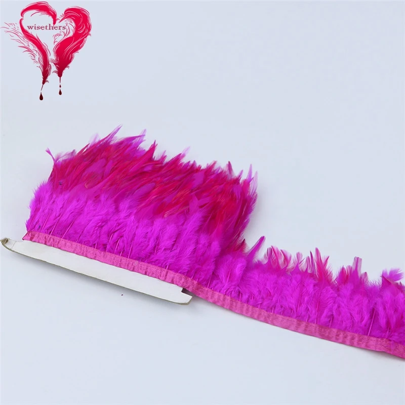 4 rose rooster saddle feather trims 4