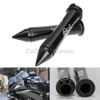 

7/8" 22mm Handlebar Motorcycle Handle Hand Grips Motocross "R6" Logo Spiked Bar Ends Grip for Yamaha All Years YZFR6 R6S YZF R6