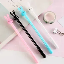 1 шт Kawaii офисная шариковая ручка Originalit милый кролик узор школьные канцелярские принадлежности черные чернила 0,38 мм ручка заправка