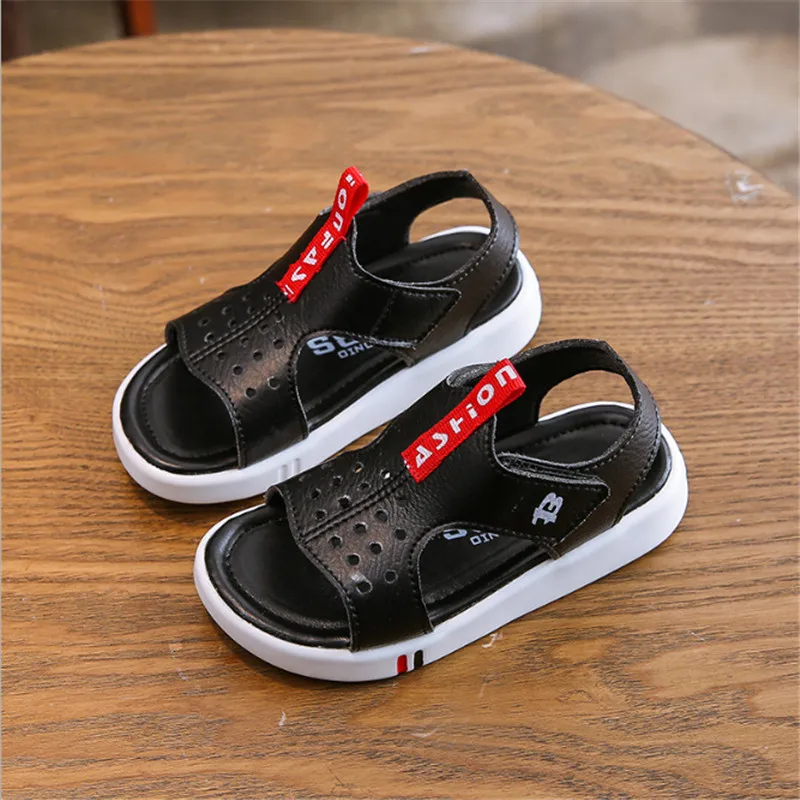 2019 New Summer Boy Sandals Genuine Leather Kids Shoes For Boys Soft Non-slip Breathable Children Beach Sandals Size 27-37 2019 New Summer Boy Sandals Genuine Leather Kids Shoes For Boys Soft Non-slip Breathable Children Beach Sandals Size 27-37