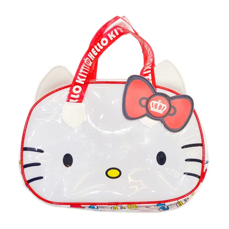 

New Fashion Hello Kitty Girls PVC Transparent Handbags Kids Bags For Children