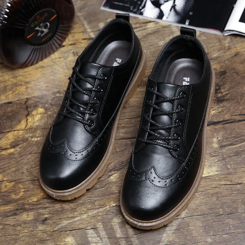 Sapatos Homens Alta Primavera cinza Preto marrom Qualidade Marca Confortáveis Mpx8116162 Couro Casuais De q6B5x6gw