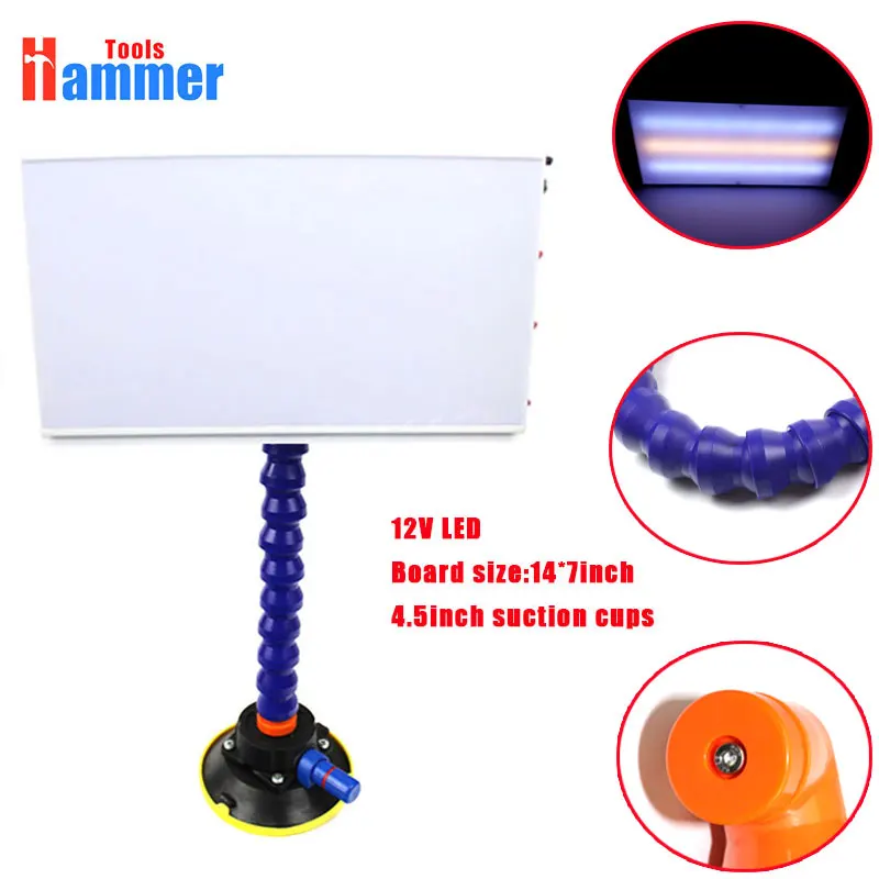 

Paintless Dent Repair Removal Tools LED Lamp with Suction Cup for Auto Car dent repair tools PDR lamp PDR light tools kit