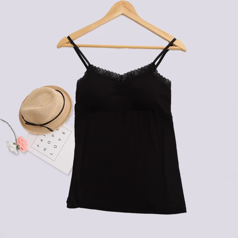 Inplusni hot sale top quality women's sexy lace camisole top modal with padding condole tanks fashion Ms. lace vest tanks Inplusni hot sale top quality women's sexy lace camisole top modal with padding condole tanks fashion Ms. lace vest tanks