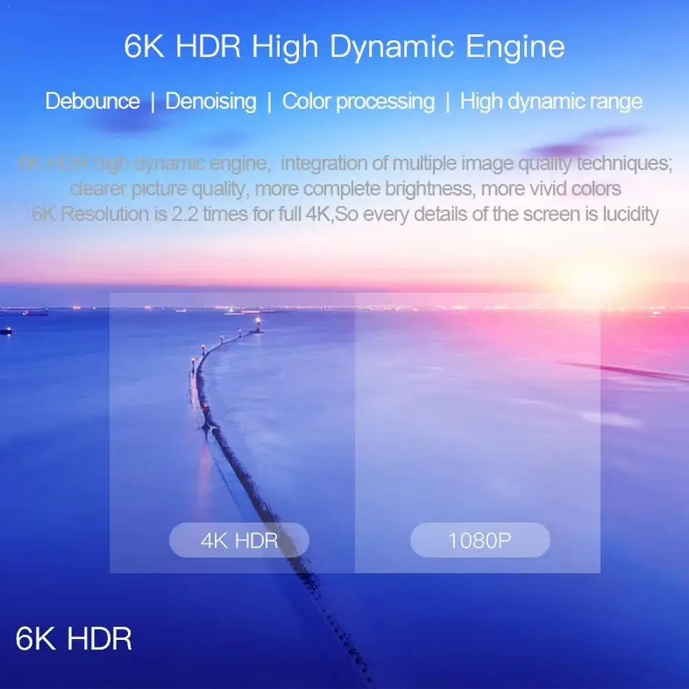 H10 ТВ коробка 6 k HD H6 чип Android 9,0 BOX HDMI 2,0 до 6 K Выход с HDR Оперативная память 4 Гб DDR3 для ОС Android 9,0