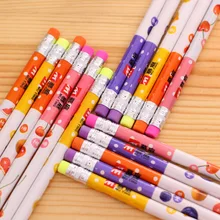 Классическая фруктовая серия карандаш мультфильм карандаш ученический карандаш ТМ с резиновой 12 шт./упак. случайный цвет детские канцелярские принадлежности