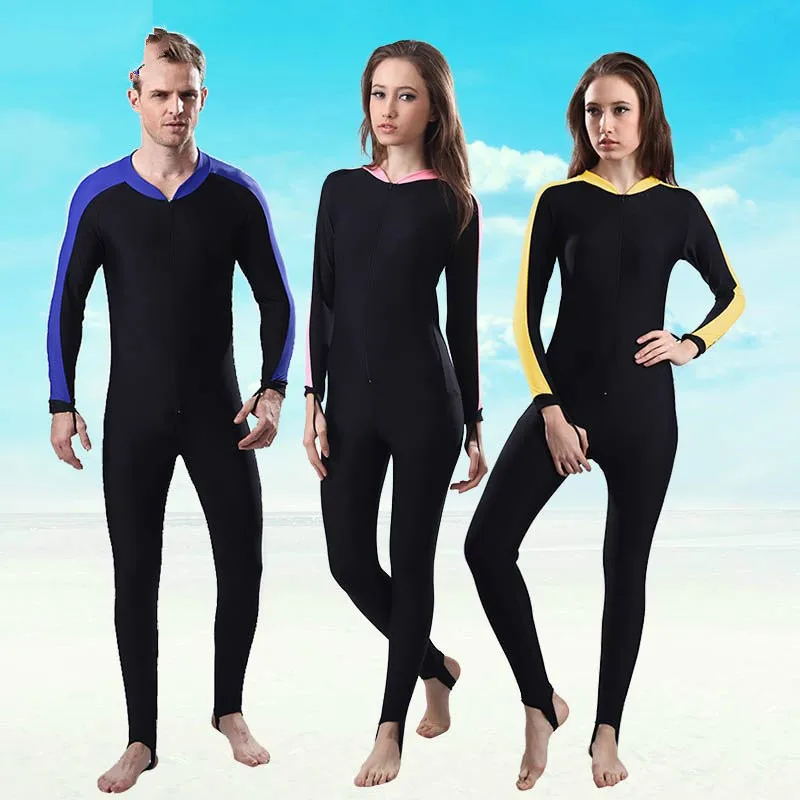 SBART Lycra Wetsuit Women Men Swimming Surfing Wetsuits Long Sleeve ...