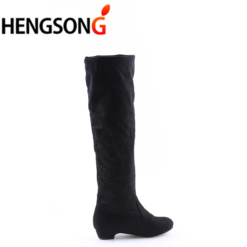 Женские высокие сапоги модные женские выше колена сезон осень зима Bota Feminina до