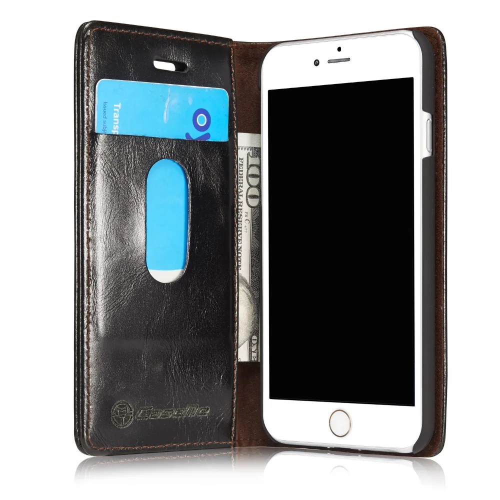 CaseMe Auto Flip Wallet Case For iphone 7 Plus 5.5'' Card Holder Stand Mobile Phone