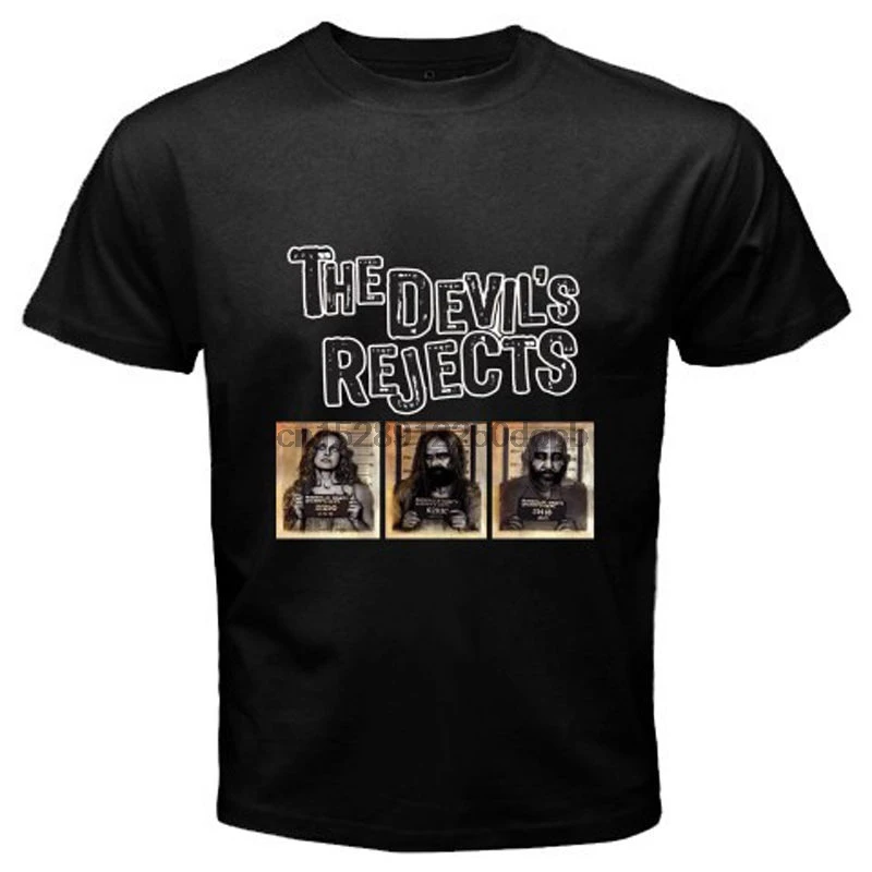 

Summer Fashion Men T Shirt New The Devil Reject Captain Spaulding Rob Zombie Black T-shirt Size S-3xl