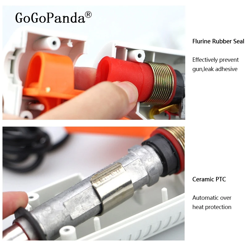 100v-220v 40-150w Hot Melt Glue Gun Temperature Adjustable Repair Kit Tools with 5 Pcs Glue Sticks