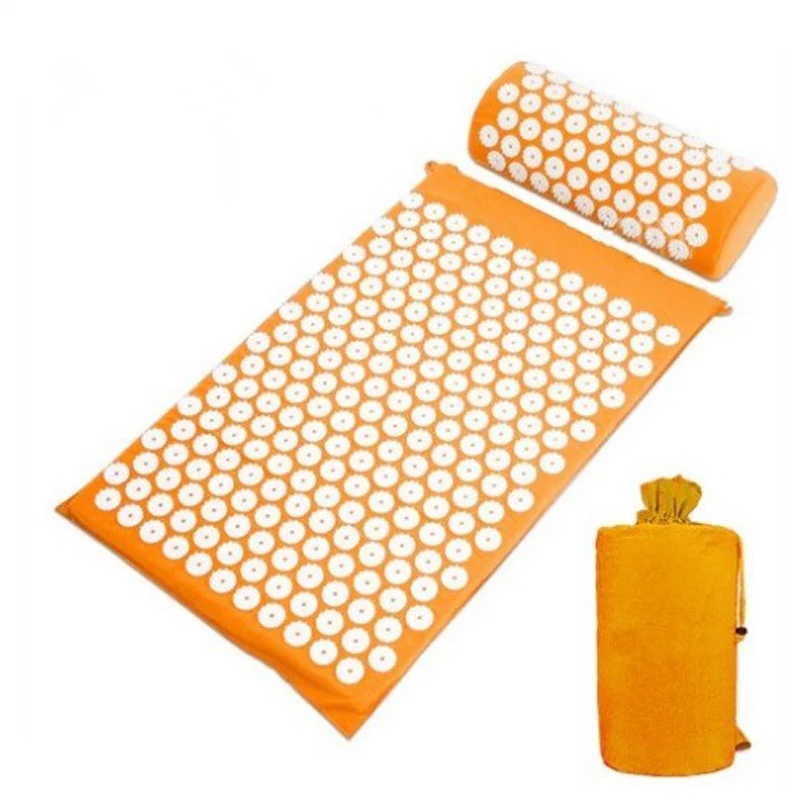 Massager68*4cm Cushion Shakti Mat Acupressure Relieve Back Body Pain Spike Mat Acupuncture Massage Yoga Mat with Pillow Massager68*4cm Cushion Shakti Mat Acupressure Relieve Back Body Pain Spike Mat Acupuncture Massage Yoga Mat with Pillow